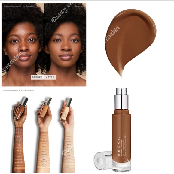 NEW BECCA ☆ ULTIMATE COVERAGE 24 HOUR FOUNDATION Cardamon 5W3